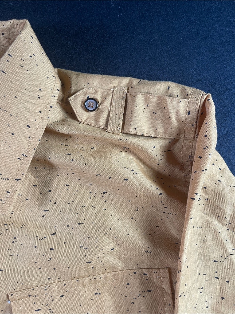 Red Ape Men's Mustard Long-Sleeve Button-Down Shirt - Picture 4 of 6